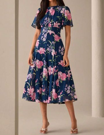 Rochie midi Shein, mix culori