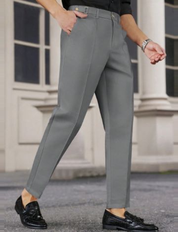 Pantaloni Shein MANFINITY, gri