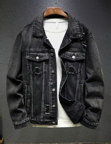 Jachetă De Blugi Shein, negru