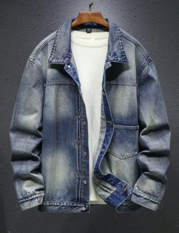 Jachetă De Blugi Shein, albastru