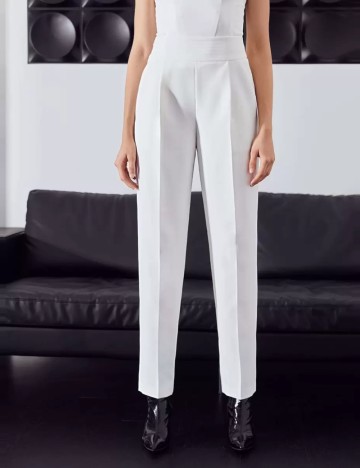 Pantaloni Shein, alb