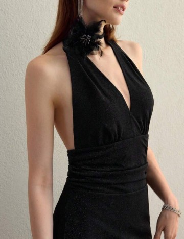 Rochie maxi Shein MOTF, negru