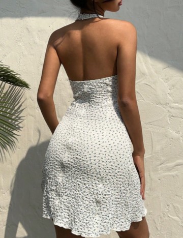 Rochie mini Shein Curve+, alb