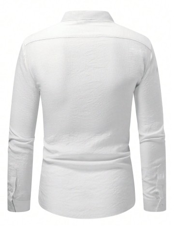 Cămașă Shein MANFINITY, alb