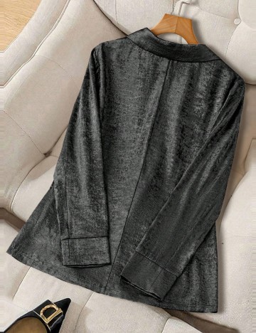 Sacou Shein Curve+, argintiu