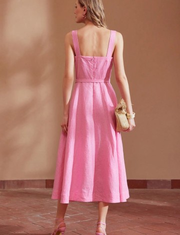 Rochie midi Shein MOTF, roz