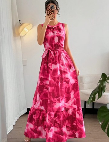 Rochie maxi Shein, mix culori