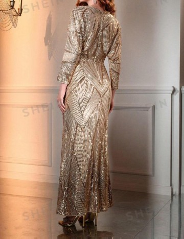 Rochie de ocazie Shein, auriu