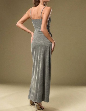 Rochie maxi Shein, argintiu