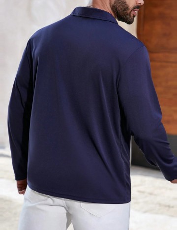 Bluză Shein MANFINITY, albastru