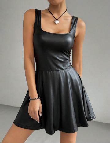 Rochie tip salopetă Shein, negru