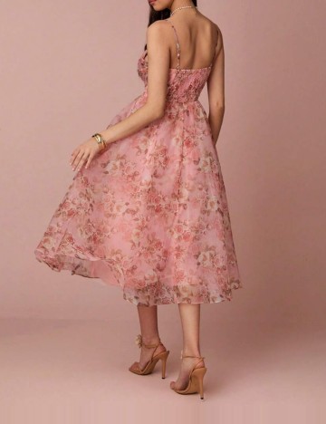 Rochie midi Shein, mix culori