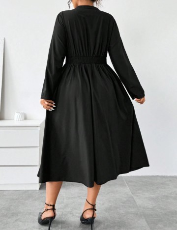 Rochie midi Shein Curve+, negru