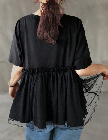 Tricou Shein FRIFUL, negru