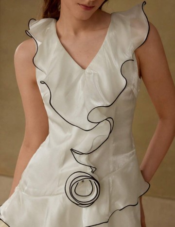 Rochie mini Shein, crem