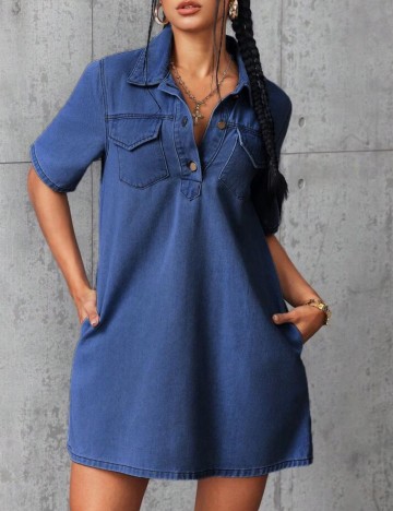 Rochie de blugi Shein, albastru