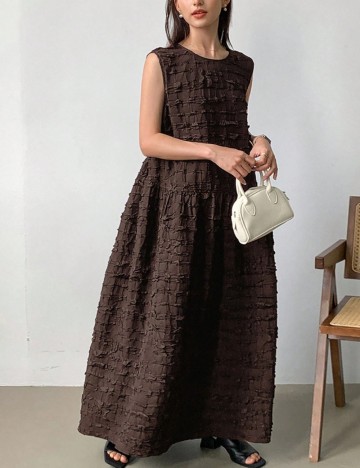 Rochie maxi Shein FRIFUL, maro