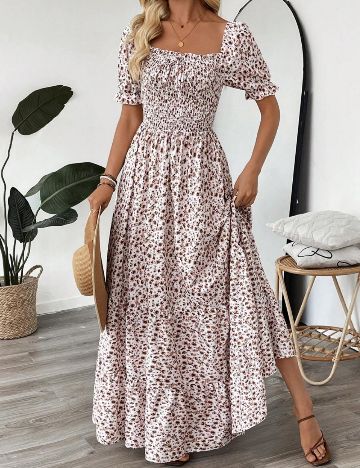 Rochie maxi Shein, mix culori