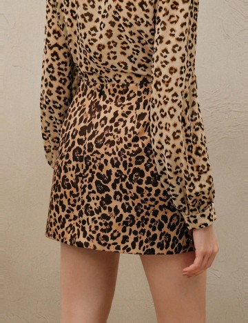 Fustă Pantalon Shein, maro