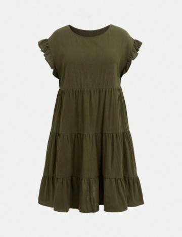 Rochie mini Shein Curve+, verde