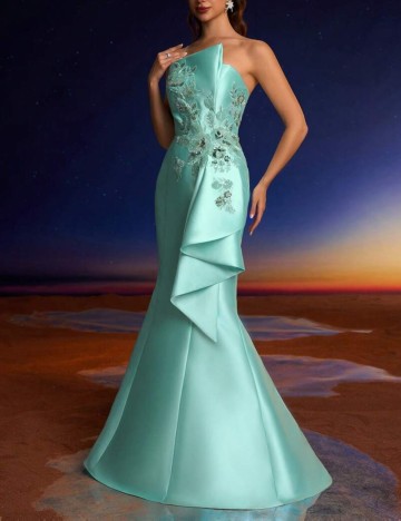 Rochie de ocazie Shein, turcoaz