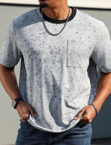 Tricou Shein MANFINITY, gri