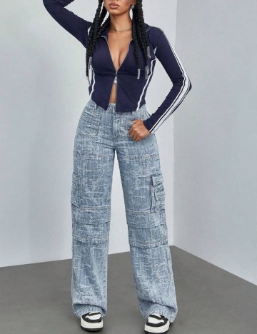 Jeans Shein, albastru