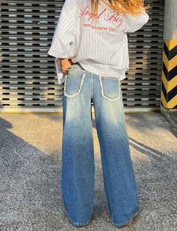 Jeans Shein, albastru