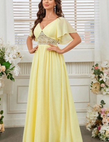 Rochie maxi Shein, galben