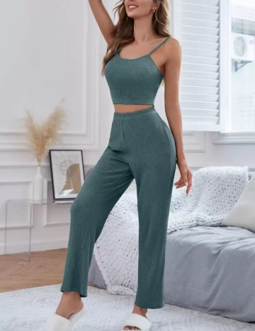 Set pijamale Shein, verde