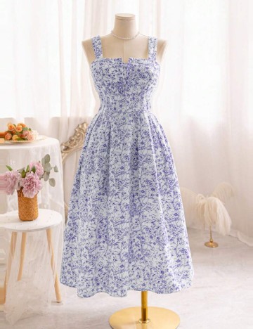 Rochie midi Shein, mix culori