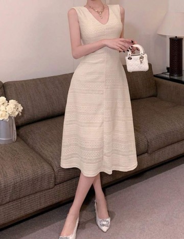 Rochie midi Shein DAZY, crem