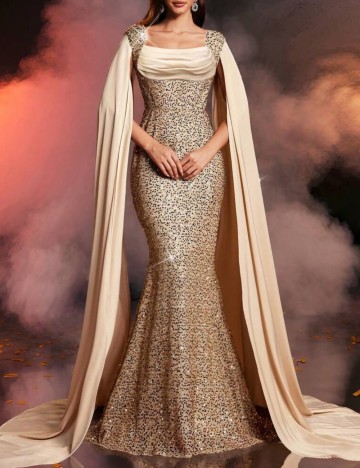 Rochie de ocazie Shein, auriu