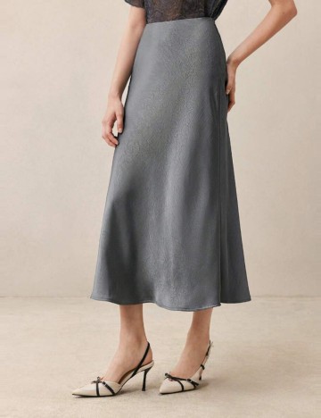 Fustă maxi Shein, gri