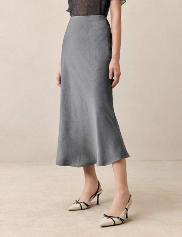 Fustă maxi Shein, gri