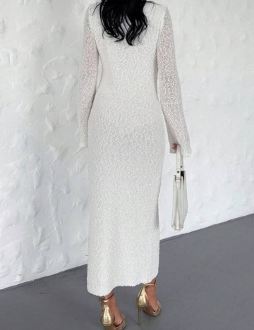 Rochie midi Shein, crem