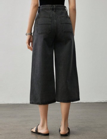 Jeans 3/4 Shein, gri