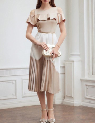 Rochie midi Shein MOTF, mix culori