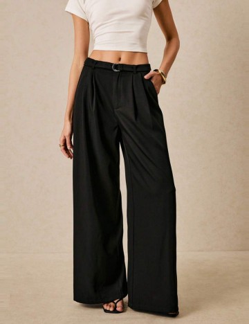 Pantaloni Shein Po&eacute;selle, negru