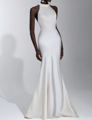 Rochie de ocazie Shein, crem