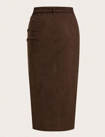 Fustă midi Shein, maro