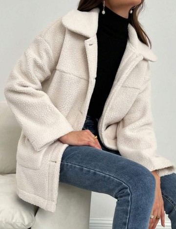 Jachetă Shein, crem