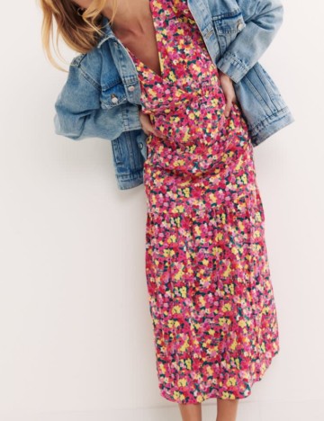 Rochie midi nobody's child, mix culori