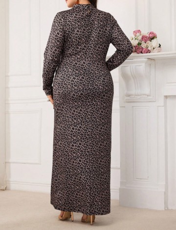 Rochie maxi Shein Curve+, mix culori