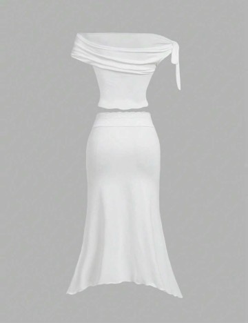 Compleu Shein Curve+, alb