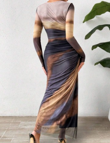 Rochie maxi Shein, mix culori