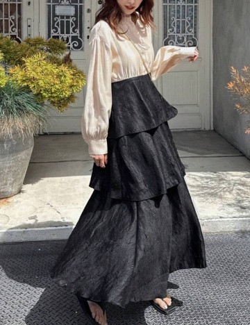 Rochie maxi Shein FRIFUL, mix culori