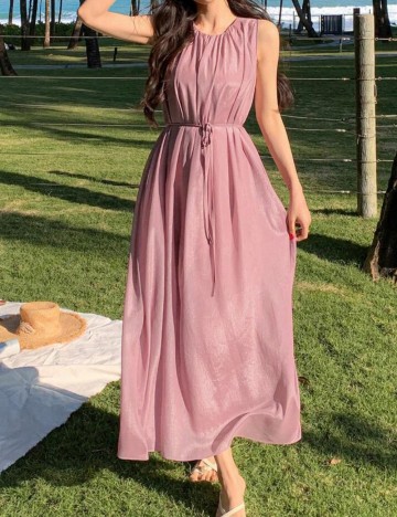 Rochie maxi Shein, roz