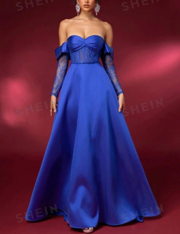 Rochie de ocazie Shein, albastru