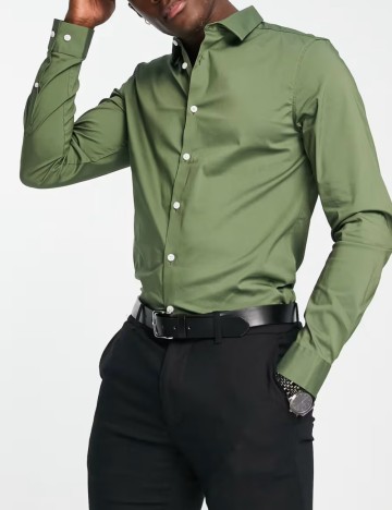 Cămașă ASOS, kaki